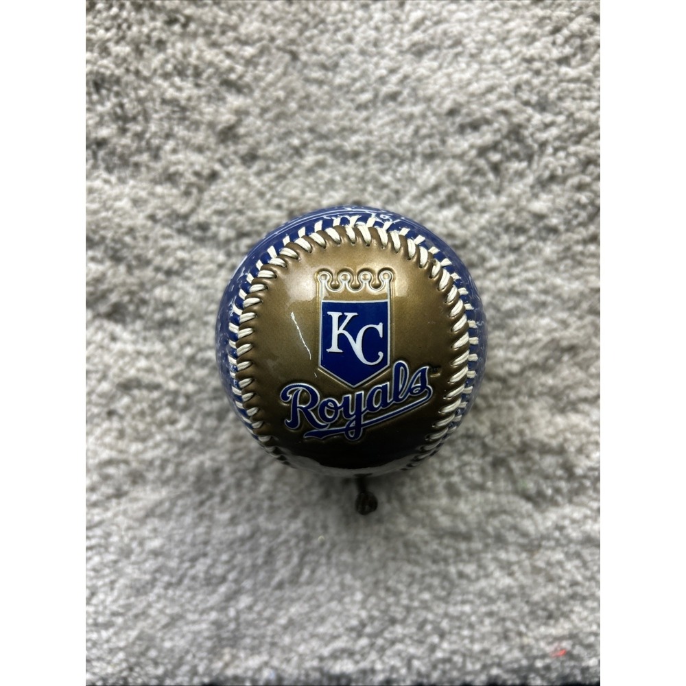 Rawlings Kansas City Royals MLB Baseball 2009‎ Gold Blue Distressed with Case